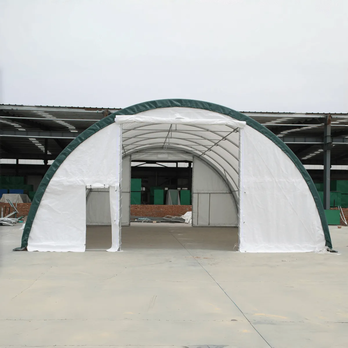 Single Truss Arch Storage Shelter W30'xL65'xH15'