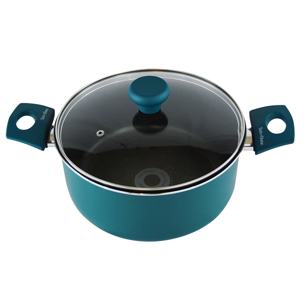 TC145A 5 Quart NonStick Aluminum Dutch Oven with Lid by Taste of Home