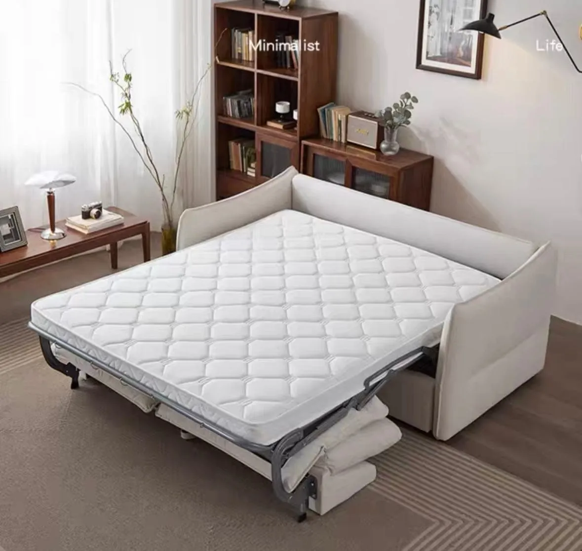 Tiffin Scratch Resistant Foldable Sofa Bed with Mattress