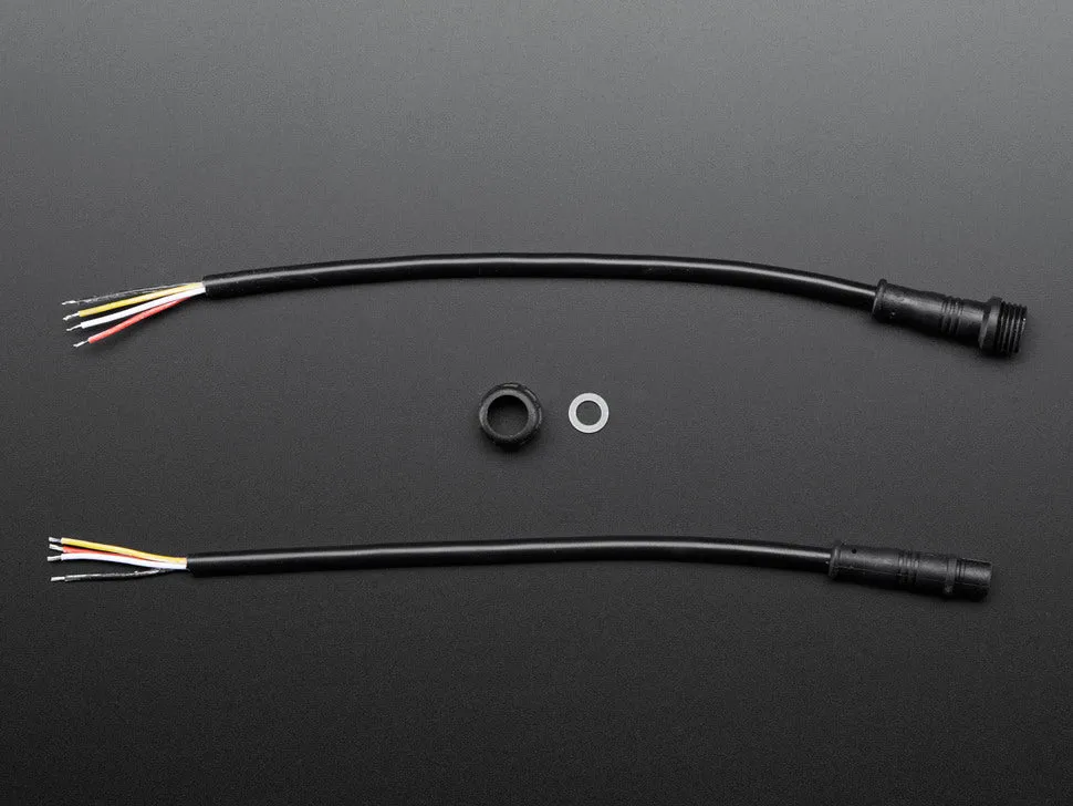 Waterproof Polarized 4-Wire Cable Set