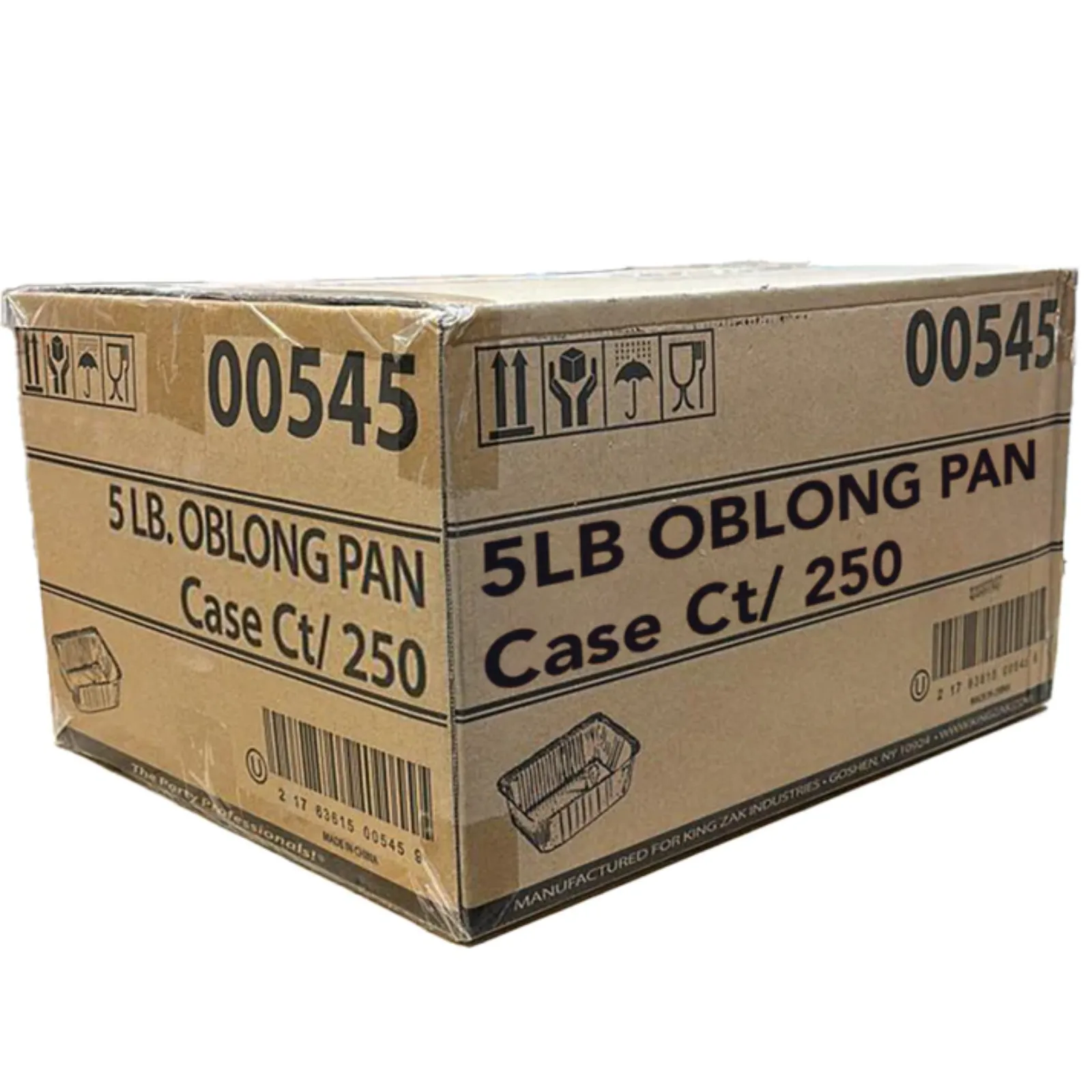 *WHOLESALE* Disposable Aluminum 5Lb Oblong Pan 9” x 6.25” | 250 ct/case